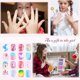 thumbnail image 4 of Uñas postizas adhesivas Jsiallye 192 piezas para niños con brillo de colores, 4 of 6