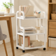 thumbnail image 5 of Soporte Impresora 52x34x89.5cm con Ruedas Organizador Oficina Blanco Moderno, 5 of 7