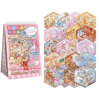 Libro De Pegatinas Xuoent Scene Para Niños Con 20 Juegos De Pegatinas 3D