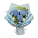 thumbnail image 1 of Ramo De Flores De Ganchillo Tulipanes Flores Artificiales Para El Hogar Fiesta De Acción De Gracias Azul, 1 of 3