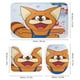 thumbnail image 3 of Pokonyan-theme 4-Piece Shower Curtain Set with Rugs, Waterproof Bathroom Decor Set Includes Bath Mat, U-Shaped Rug, Toilet Lid Cover and Curtain with Hooks, 3 of 6