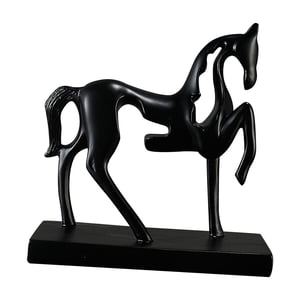 Bothyi - Figura De Caballo, Decoración Moderna Para El Hogar, Artesanía De Caballo Para Mesa De Café De Escritorio De Granero, Color Negro