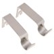 thumbnail image 2 of Juego De 2 Uds De Barra De Poste De Cortina De Metal Soporte De Pared Soporte De Gancho Argent, 2 of 5