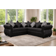 thumbnail image 1 of SECCIONAL FRANCIA PU NEGRO TELA NEGRO, 1 of 2