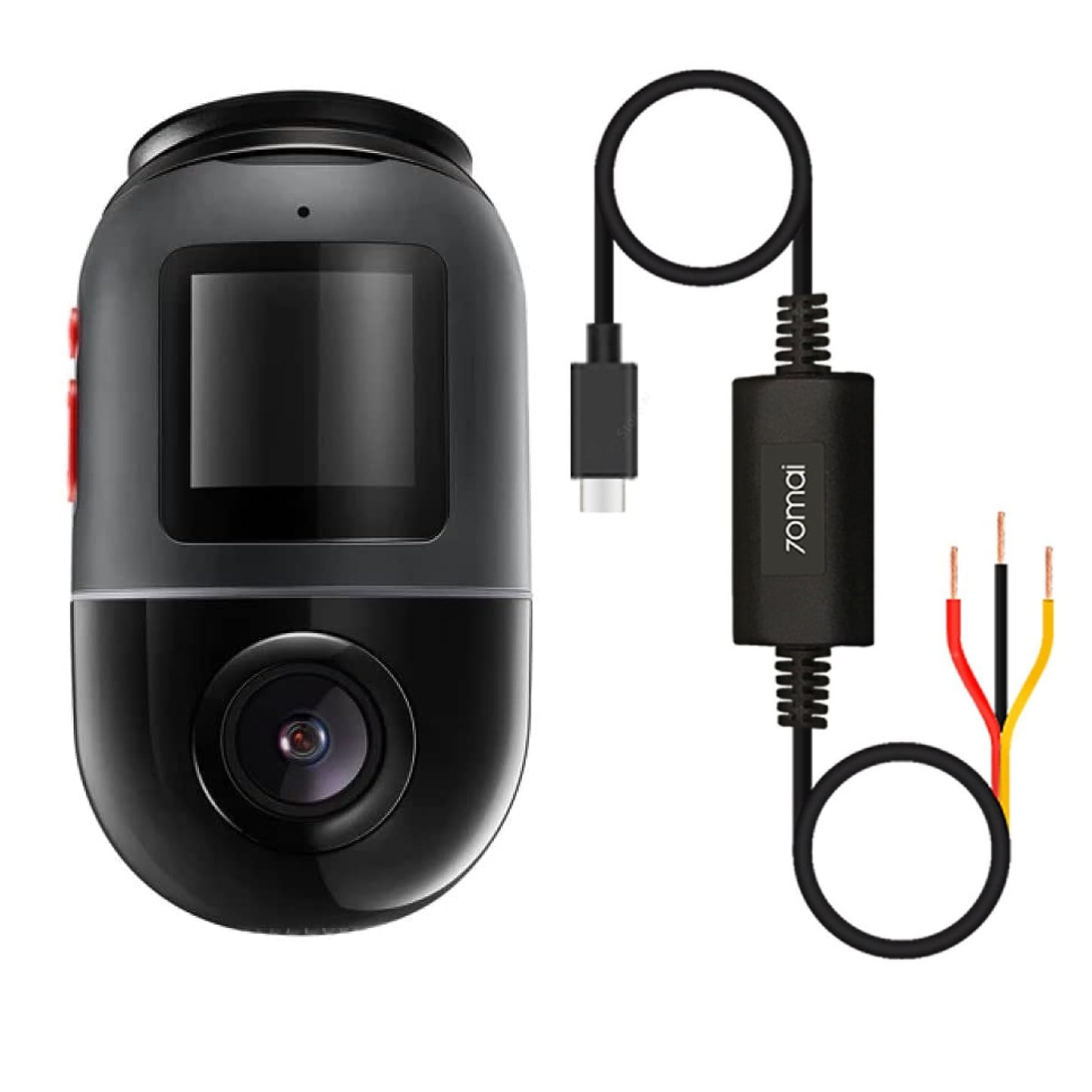 Pack 70mai Omni X200 Cámara Para Vehiculo Rotación 360 Grados 1080p 128gb Kit De Cableado Up03