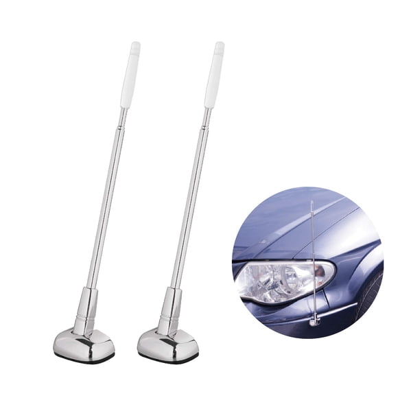 Polo de antena de esquina para parachoques de coche, paquete de 2 unidades, para coche universal