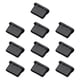 thumbnail image 1 of 10 tapones antipolvo USB C tipo C, protectores de puerto de carga de silicona impermeables, accesorios fáciles de usar para dispositivos electrónicos Negro, 1 of 5