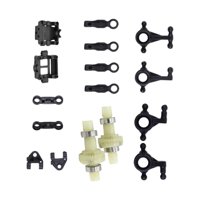 Magideal - Rc Metal Completo Ki,T Caja Diferencial, Brazo Superior E Inferior, Copa De Dirección Izquierda Y Derecha Para Wltoys 284161 1/28 Piezas De Mejora Del
