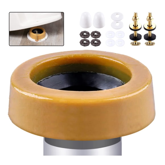 Kit de anillo de cera F con pernos de brida gruesa para tuberías de desagüe de 3 a 4 pulgadas