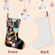 thumbnail image 3 of Bulldog Francés Tema: Calcetines de Navidad, fino lino blanco para colgar en escaleras y chimenea, decoración navideña para el hogar, regalo de Navidad.54cm×38cm, 3 of 5
