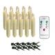 thumbnail image 1 of Velas Cónicas LED, Velas Sin Llama Para Mesa De Navidad, Interior Y Exterior, 7 Botones, 10 Uds., 1 of 3