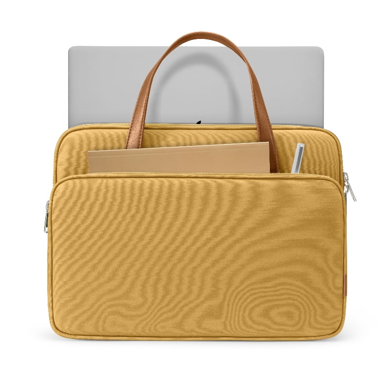 Tomtoc - Bolso Premium 14pulg Macbook Amarillo