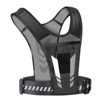 Magideal - Chaleco De Hidratación Para Correr, Mochila De Pecho Con Tiras Reflectantes Para Adultos, Bolsa Deportiva Transpirable Para Montar A Caballo, Senderis Negro