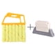 thumbnail image 1 of 1pc/2pcs Blinds Cleaning Brush,Handheld Mini Curtain Brush Dust Remover With 7 Removable Microfiber Sleeves For Air Conditioning Home Gadgets, Car Vents, Fan, 1 of 3