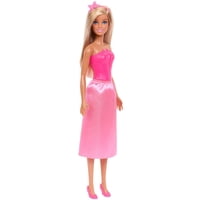 Muñeca Barbie Royal Refresh Vestido Rosa Y Accesorios