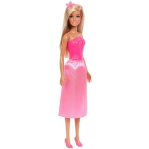 Muñeca Barbie Royal Refresh Vestido Rosa Y Accesorios