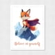 thumbnail image 1 of Cuadro Decorativo 21x30 Infantil Zorrito Superhéroe de la Confianza, 1 of 2
