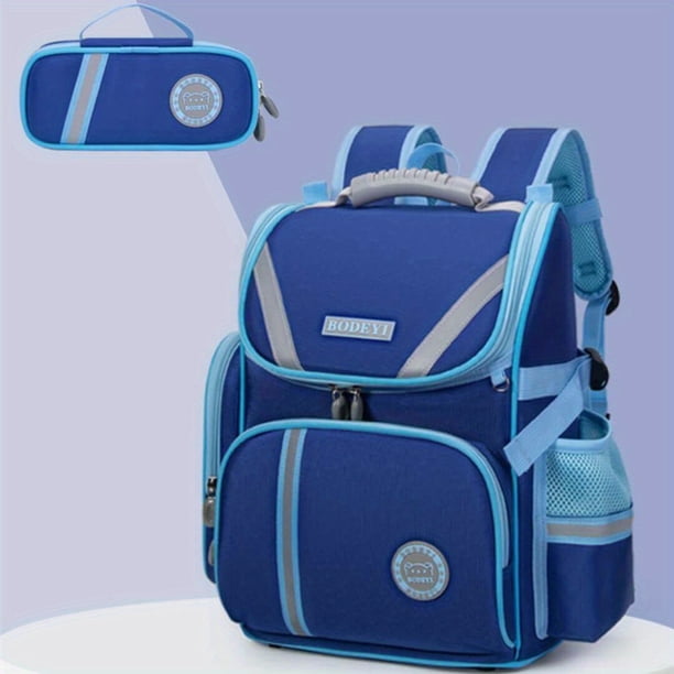 Primary School Bag, Children's Casual Waterproof Large Capacity Backpack, Spine Protection Breathable Backpack
