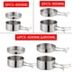 thumbnail image 3 of Portable Stainless Steel Cookware Set, Camping Pots Pans Camping Picnic Outdoor Pan Pot Plate Tableware, 3 of 5