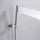 thumbnail image 4 of Sistema de ducha SUMERAIN montado en la pared con soporte portátil de níquel cepillado, 4 of 6