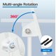 thumbnail image 3 of Soporte para proyector REHOSEUP 55-140 cm con soporte para teléfono blanco, 3 of 6