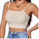 thumbnail image 1 of Crop top musculosa canalé., 1 of 6