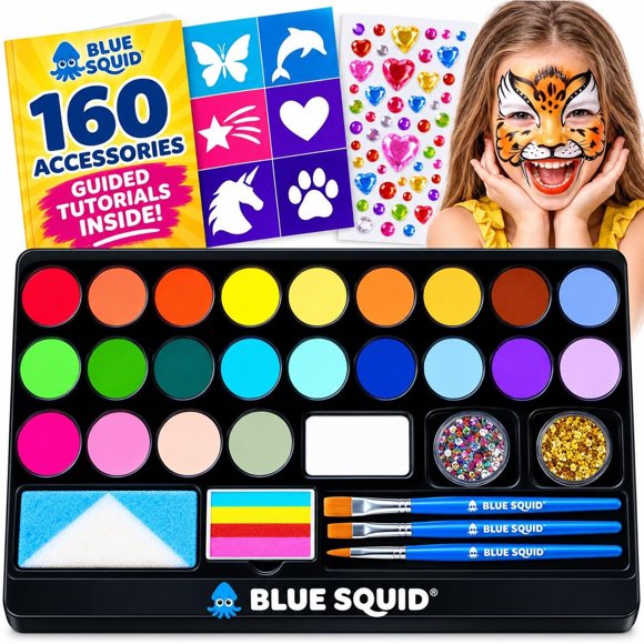 Kit de Pintura Facial Blue Squid Lavable