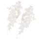 thumbnail image 5 of Boda Sandalias Descalzas Tobilleras De Encaje Cadena De Pie Mujer Joyería Nupcial Blanco, 5 of 5