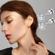 thumbnail image 4 of HOPPLY - Juego de 5 pares de pendientes de titanio con cierre de rosca para mujeres y niñas, acero quirúrgico hipoalergénico, circonita cúbica 5A, 20 g, piercing para hélix, cartílago, orejas sensible, 4 of 7
