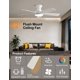 thumbnail image 2 of Ventilador de techo Homlit 107 cm RGB con app y control remoto blanco, 2 of 9