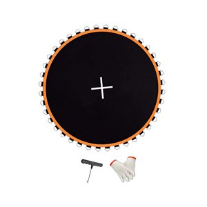 Ioensy - Accesorio De Almohadilla De Trampolín, Almohadilla Segura, Paño De Salto Para Practicar Entrenamiento Al Aire Libre, 10 Pies Con 54 Hebillas