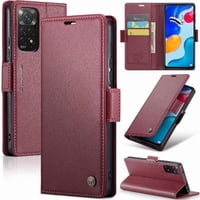 Caseme Tipo Cartera Xiaomi Redmi Note 12S 4G Con Cierre Magnético, Rfid, Tarjetero, Soporte, Carga Inalámbrica