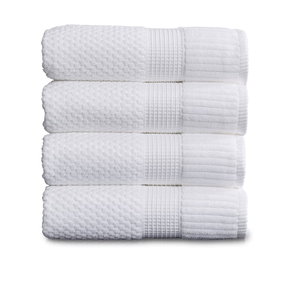Toallas de baño NY Loft Trinity Collection 100% algodón, paquete de 4
