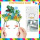 thumbnail image 3 of Diademas KKBES de feliz cumpleaños con dinosaurios, 12 piezas, 3 of 8