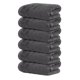 thumbnail image 1 of Juego de 6 toallas Hand Towels Tens, 100% algodón, color gris oscuro, 1 of 9