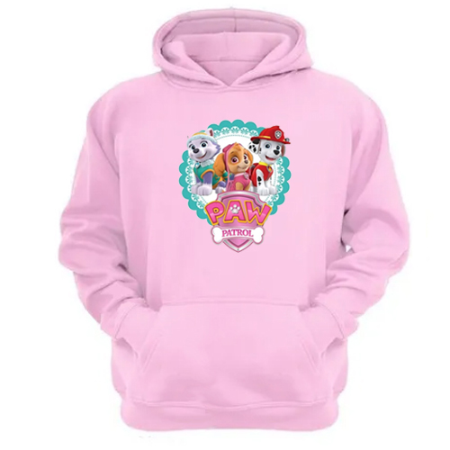 Genérico - Polerón Canguro Paw Patrol Rosa Talla M Unisex