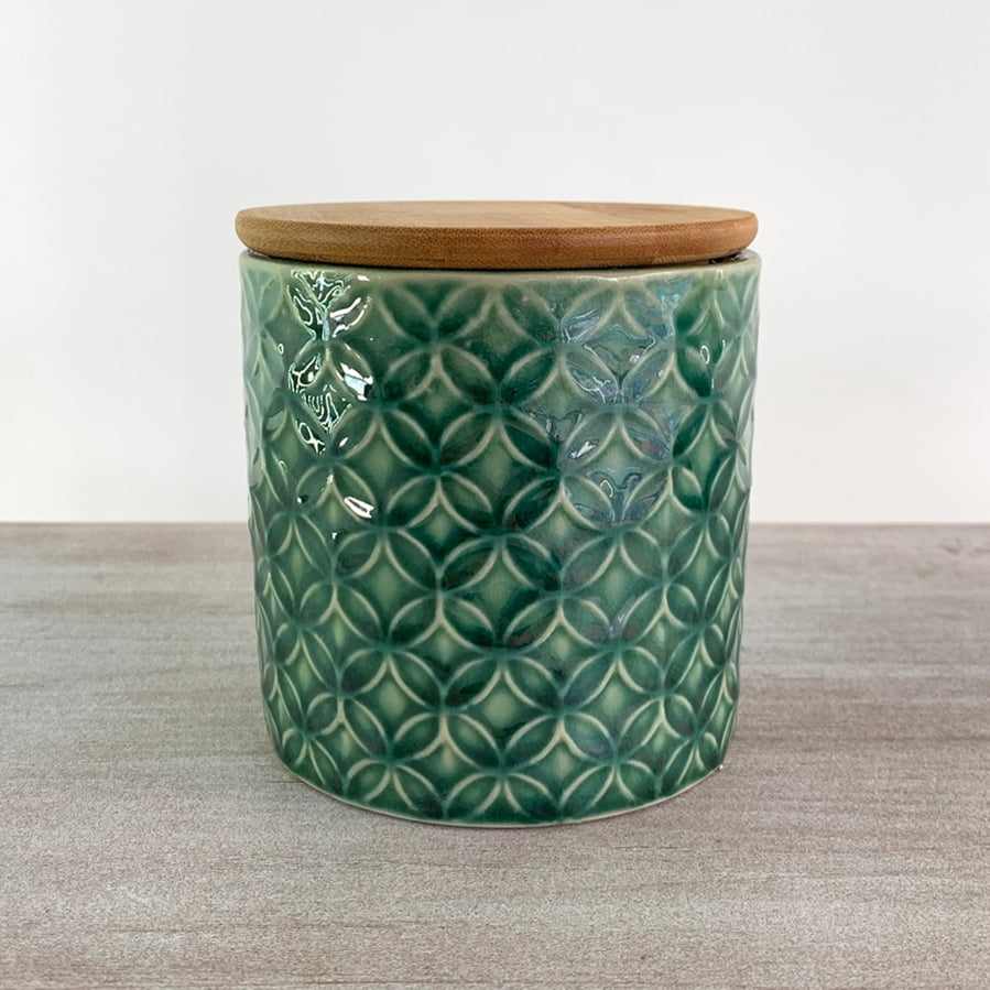 Colateral - Frasco Cerámica Azul Circulos