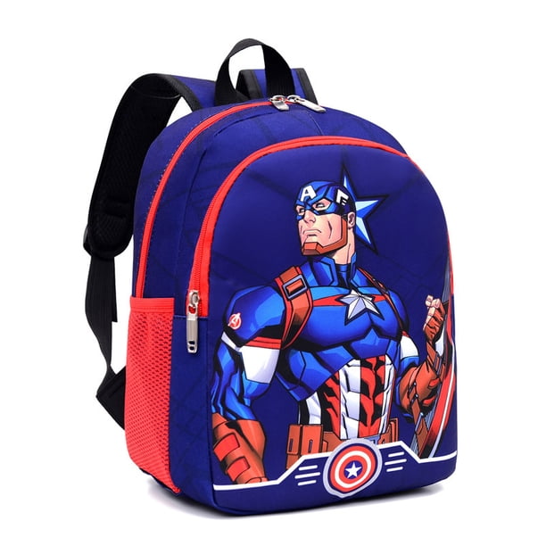 Disney Marvel Bags Spider Man Iron Man Backpack Children Cartoon Captain America Kindergarten School Bag For Boys Schoolbag Gift