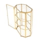 thumbnail image 2 of 3 Niveles Polygon Jewelry Trinket Glass Gold Box Anillo Pendiente Caja Decorativa, 2 of 5