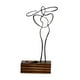 thumbnail image 1 of Portavelas Mujer Escultura Candelabro Para Banquete Decoración Del Hogar Negro, 1 of 3