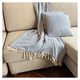 thumbnail image 2 of Combo Deco 2 Cojines y 1 Manta Chevron Azul / Natural Diseño Moderno Lavable x mts, 2 of 2