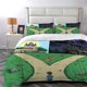 thumbnail image 1 of 3pcs Dramatic Crossroads Themed Printed Bedding Set Duvet Cover and Pillowcases, 1 of 5