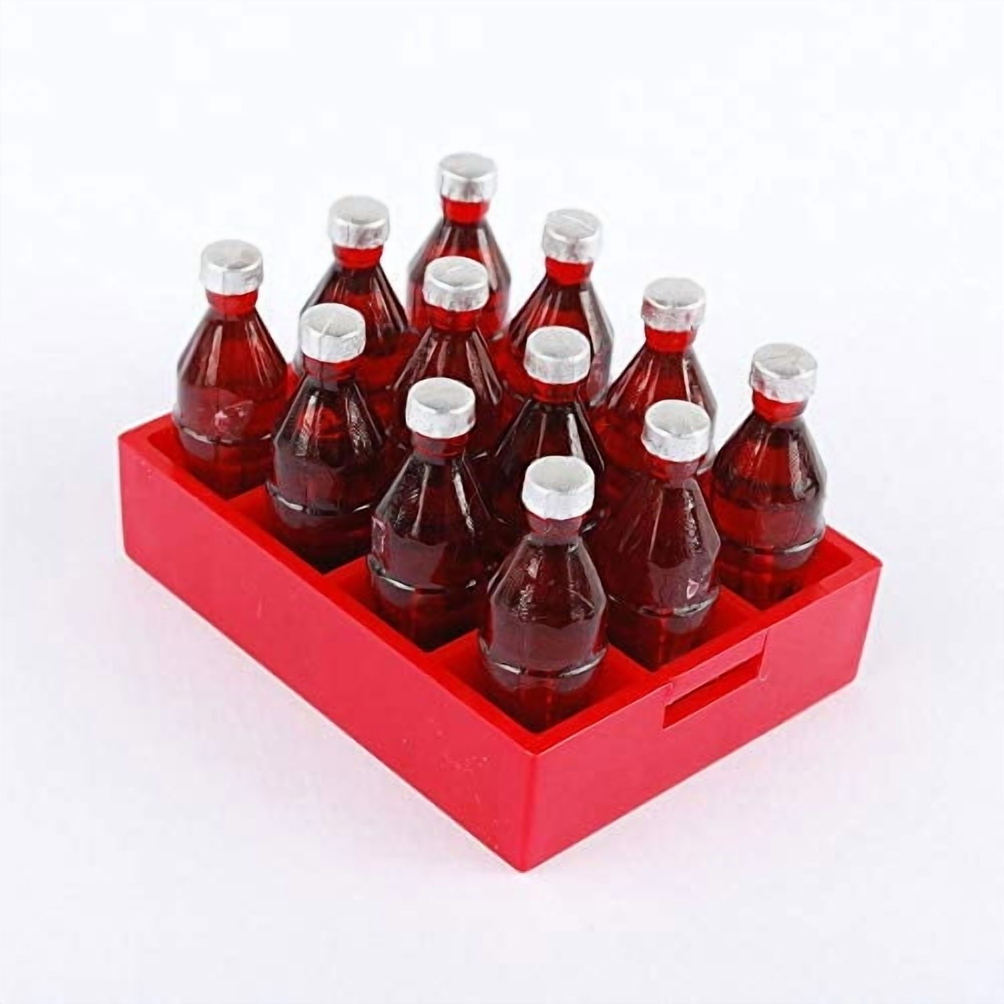 Nwfashion 12 Piezas De Botella De Refresco De Cola Y 1 Baúl Para Casa De Muñecas En Miniat