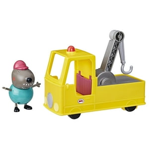 Set De Grúa Peppa Pig Granddad Dog Para Vehículos De Construcción