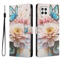 Foxdock Funda Tipo Cartera Para Samsung Galaxy A22 4G Con Soporte Y Correa – Diseño De Patrones Lindos