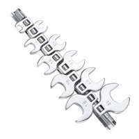 Ioensy - Juego De Llaves De Pie De Cuervos Profesionales De Extremo Abierto, 10 Uds., 3/8""