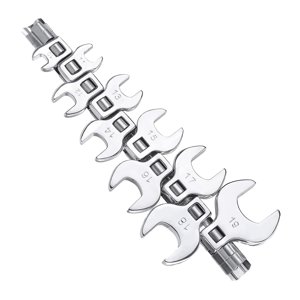 Ioensy - Juego De Llaves De Pie De Cuervos Profesionales De Extremo Abierto, 10 Uds., 3/8""