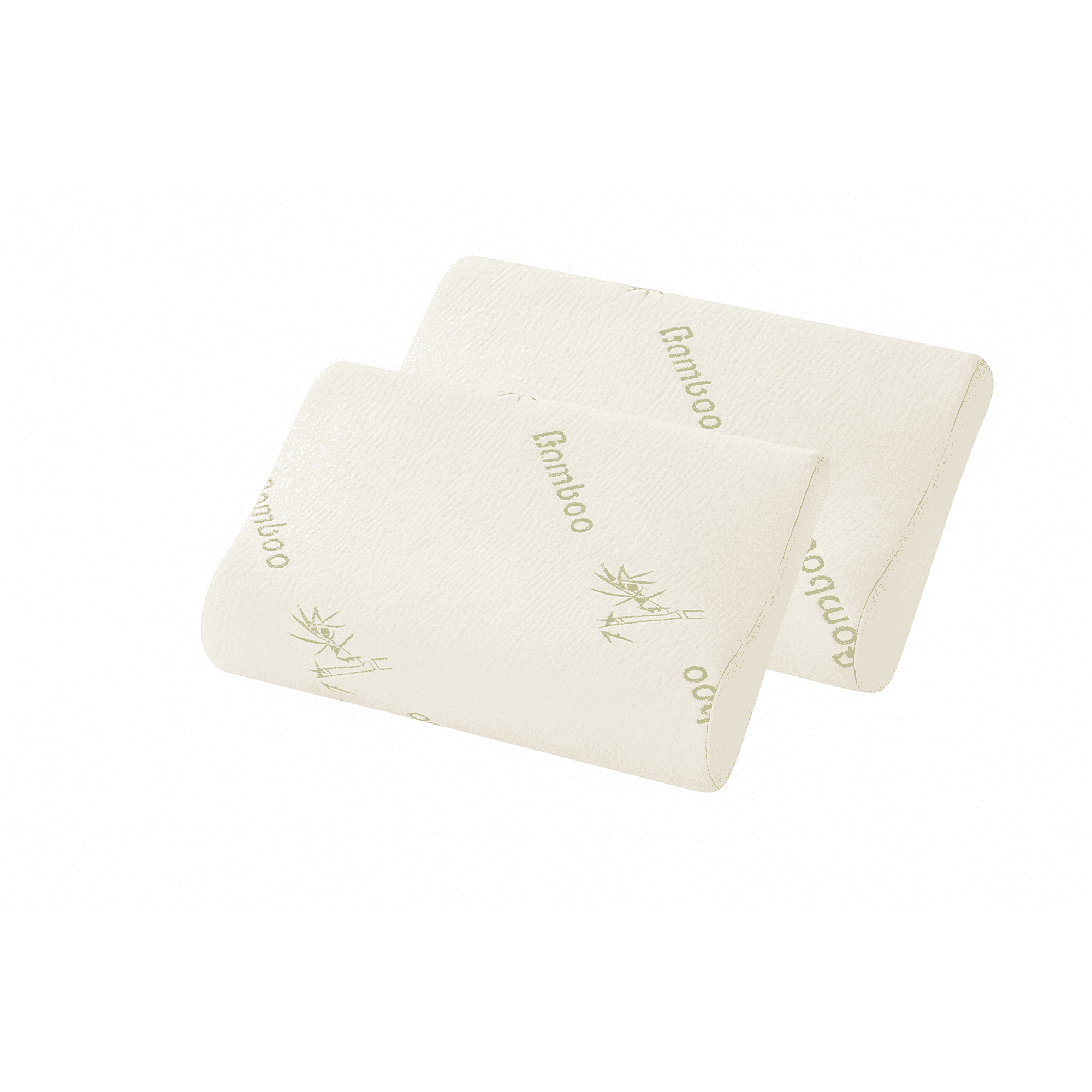 Space Home - Almohada Con Memoria Cervical Cuello Y Cabeza Pack X2 Blanco