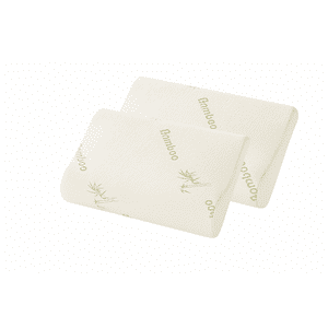 Space Home - Almohada Con Memoria Cervical Cuello Y Cabeza Pack X2 Blanco