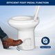 thumbnail image 3 of Inodoro SereneLife Gravity Flush para vehículos recreativos, altura estándar de 330 libras, 3 of 7
